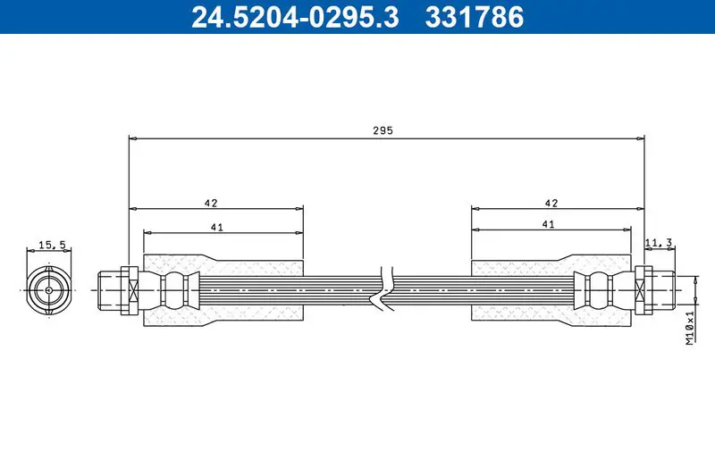 ATE 24520402953 Тормозной шланг