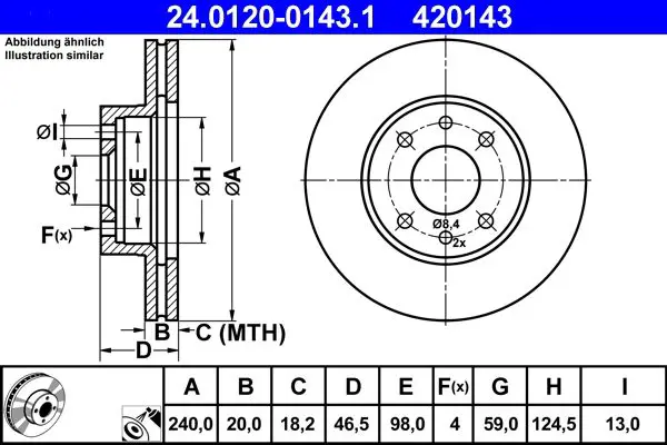 24012001431 Brake disc