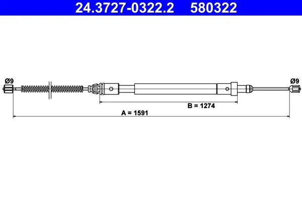 ATE 24372703222 Трос