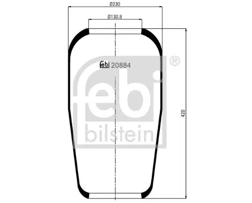  FEBI BILSTEIN Кожух пневматической рессоры