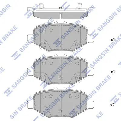 SP4307 Тормозная колодка SP4307