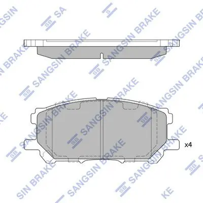 SP1456 Колодки тормозные дисковые