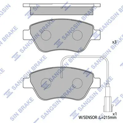 SP1201 Колодки тормозные FIAT