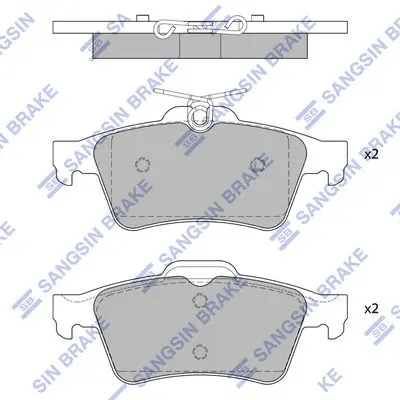 SP4254 Колодки торм.диск.задн.