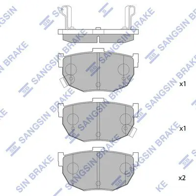 SP1062 Колодки тормозные дисковые Kia