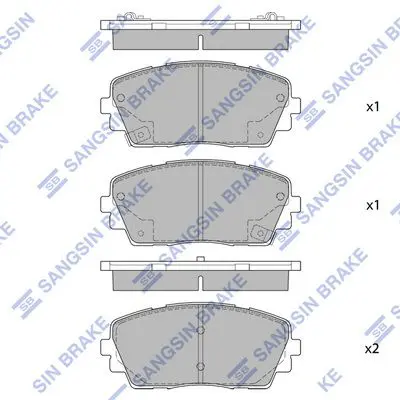 SP1405 Колодки тормозные KIA PICANTO