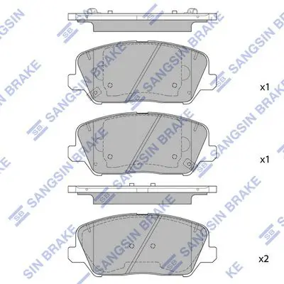 SP1841 Колодки тормозные KIA Ceed