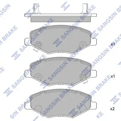 SP2092 Колодки тормозные дисковые