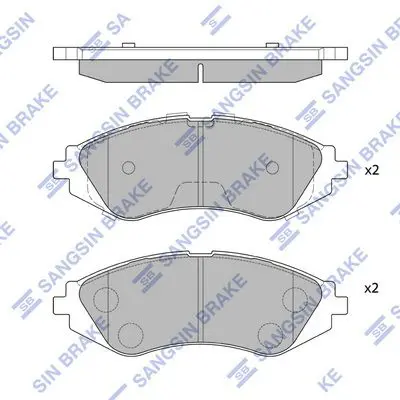 SP1077 Колодки тормозные DAEWOO