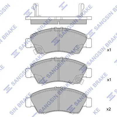 SP2032 Колодки тормозные HONDA CIVIC