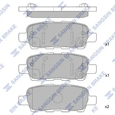 SP1184 Колодки тормозные NISSAN