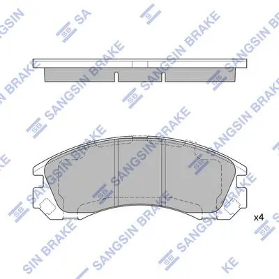 SP1523 Колодки тормозные дисковые