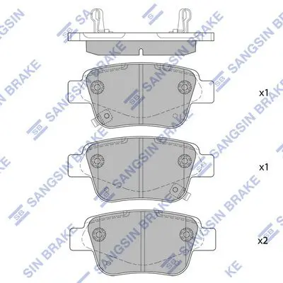 SP2184 Колодки тормозные TOYOTA