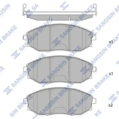 SP1193 Колодки тормозные CHEVROLET