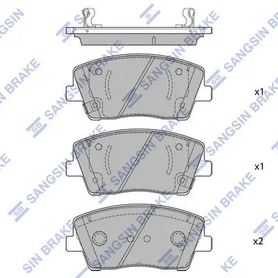 SP1876 Колодки тормозные HYUNDAI