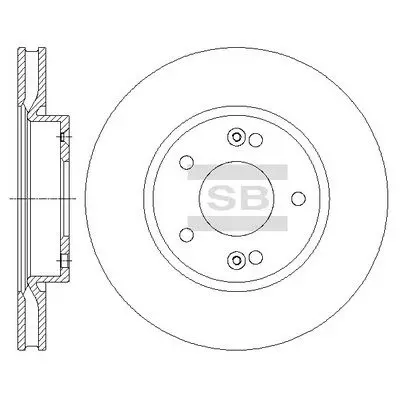 SD1074 Диск тормозной KIA Ceed,