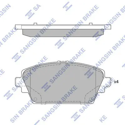 SP1582 Колодки тормозные NISSAN
