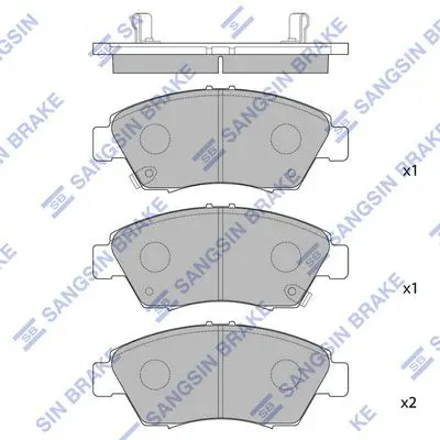SP1221 Колодки тормозные дисковые
