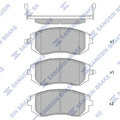 SP1367 Колодки тормозные SUBARU