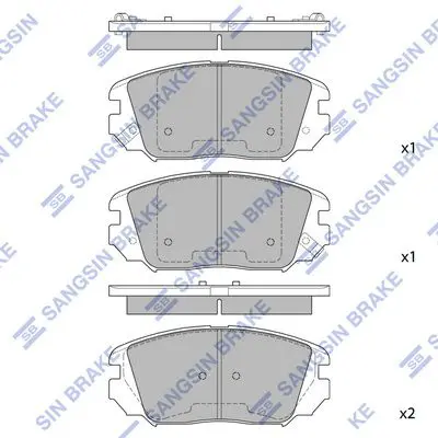 SP1182 Тормозные колодки передние