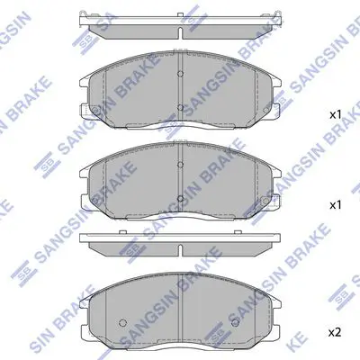 SP1157 Колодки тормозные HYUNDAI