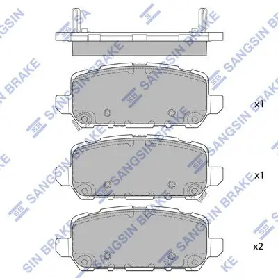 SP4007 Колодки тормозные HONDA HR-V