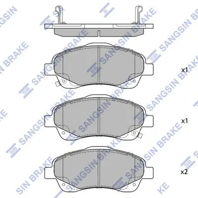 SP1576 Колодки тормозные TOYOTA