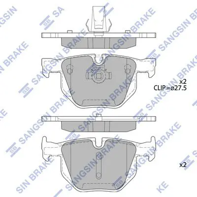 SP2157 Колодки тормозные дисковые BMW