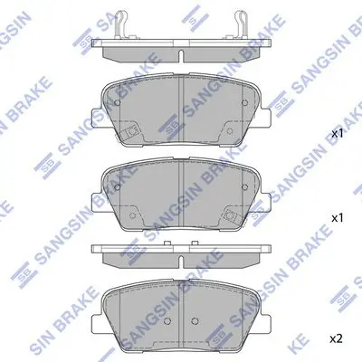 SP1247 Колодки тормозные HYUNDAI