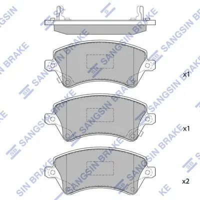 SP1502 Колодки тормозные TOYOTA