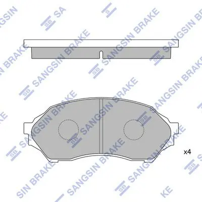 SP1227 Колодки тормозные дисковые