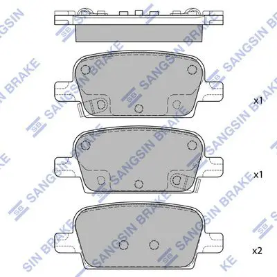 SP4118 Колодки тормозные дисковые