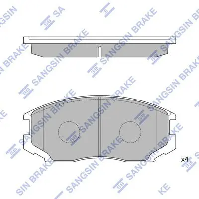 SP1142 Колодки тормозные дисковые