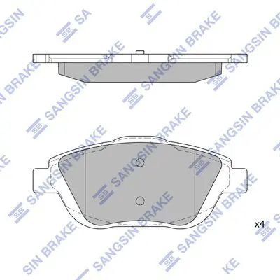 SP1880 Колодки тормозные дисковые