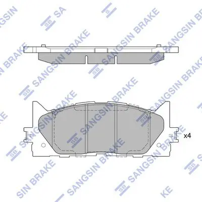 SP2080 Колодки тормозные TOYOTA CAMRY