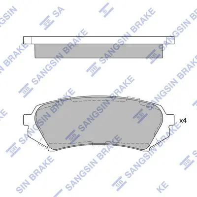 SP1380 Колодки тормозные TOYOTA LAND