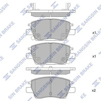 SP4009 Колодки тормозные CHEVROLET