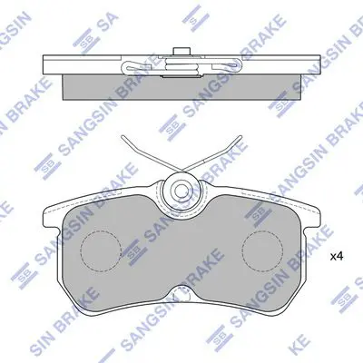 SP1865 Колодки тормозные FORD FOCUS