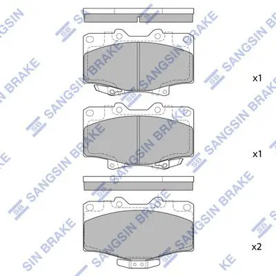 SP1420 Колодки тормозные передние