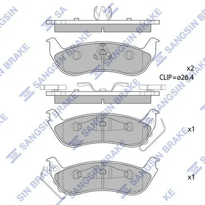  Колодки тормозные FORD Crown