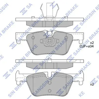 SP1953 Колодки задние BMW 1 F20 12 ,