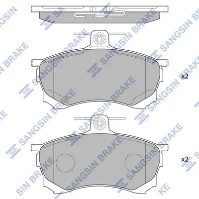 SP4051 Колодки тормозные дисковые