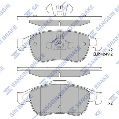 SP1390 Колодки тормозные RENAULT