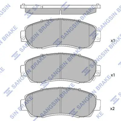 SP4282 Колодки тормозные SUBARU