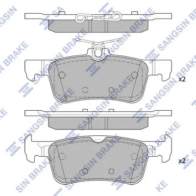 SP4108 Колодки тормозные дисковые