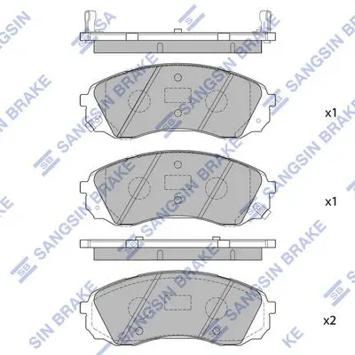 SP1238 Колодки тормозные HYUNDAI H1