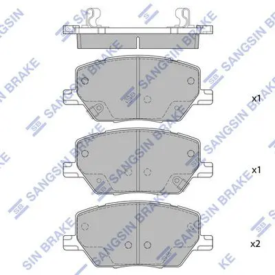 SP4006SD Колодки торм.диск.передн. JEEP