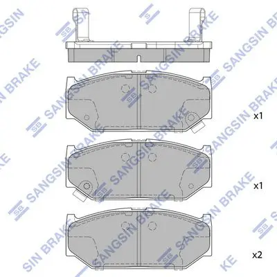SP2086 Колодки тормозные дисковые