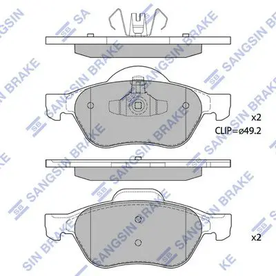 SP1414 Колодки тормозные дисковые