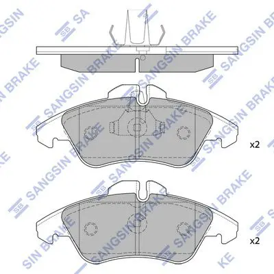 SP1273A Колодки тормозные дисковые MB